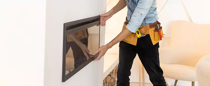Metal Fireplace Installation in Upper Arlington, Ohio