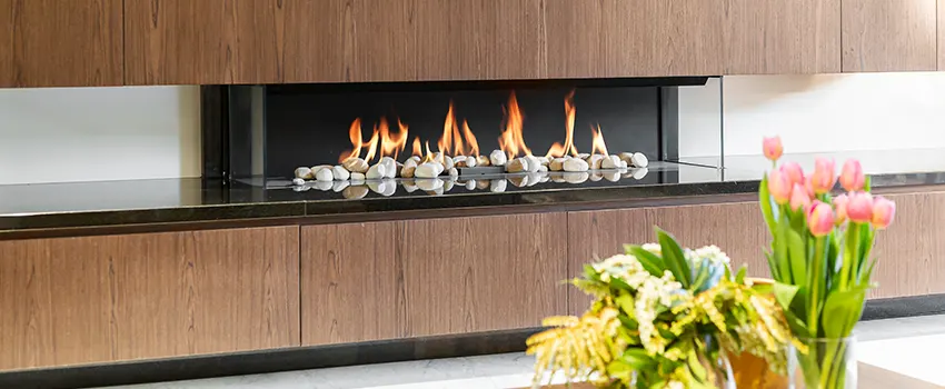 Double-height Fireplace Design Refurbishment in Upper Arlington, Ohio